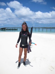 フリーダイビング　インストラクター　加賀谷まり